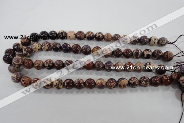 CDI845 15.5 inches 14mm round dyed imperial jasper beads wholesale