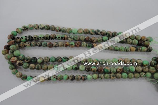 CDI852 15.5 inches 8mm round dyed imperial jasper beads wholesale