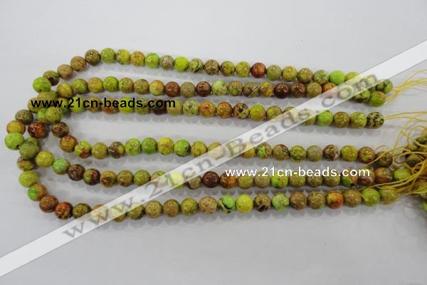 CDI862 15.5 inches 8mm round dyed imperial jasper beads wholesale