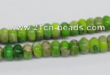 CDI87 16 inches 5*8mm rondelle dyed imperial jasper beads wholesale