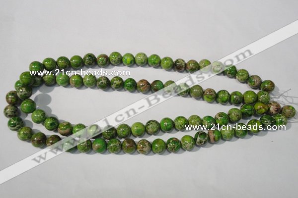 CDI921 15.5 inches 10mm round dyed imperial jasper beads