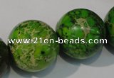 CDI925 15.5 inches 24mm round dyed imperial jasper beads