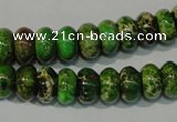 CDI927 15.5 inches 6*10mm rondelle dyed imperial jasper beads