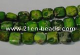 CDI944 15.5 inches 8*8mm square dyed imperial jasper beads