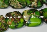 CDI947 15.5 inches 20*20mm square dyed imperial jasper beads