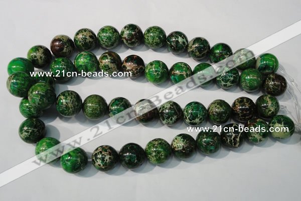 CDI958 15.5 inches 18mm round dyed imperial jasper beads