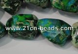 CDI961 15.5 inches 18*20mm nuggets dyed imperial jasper beads