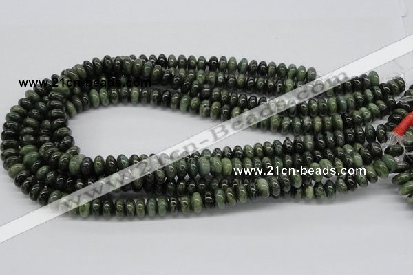 CDJ03 15.5 inches 5*10mm rondelle Canadian jade beads wholesale