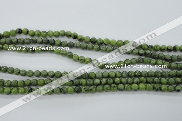 CDJ139 15.5 inches 6mm round Canadian jade beads wholesale