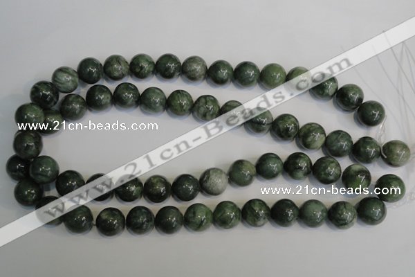 CDJ16 15.5 inches 14mm round Canadian jade beads wholesale