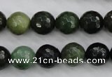 CDJ264 15.5 inches 12mm faceted round Canadian jade beads wholesale