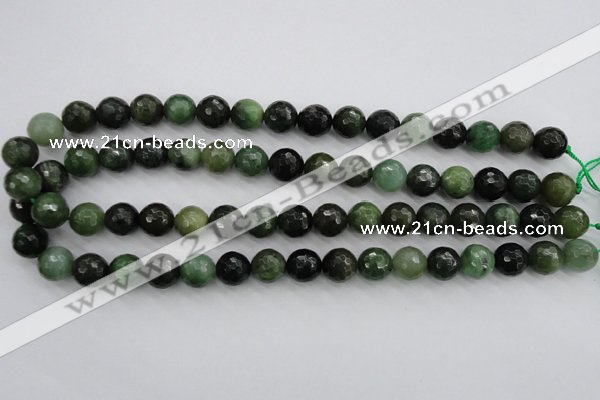 CDJ264 15.5 inches 12mm faceted round Canadian jade beads wholesale