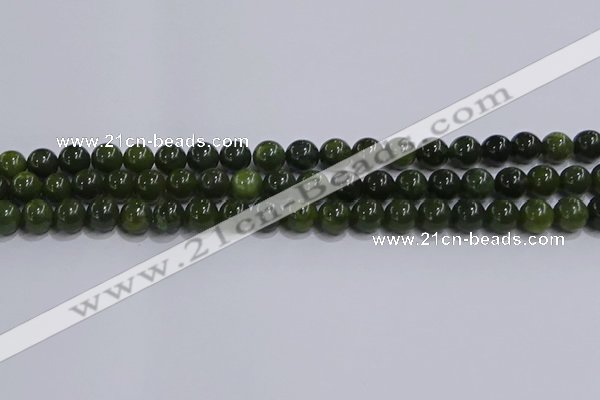 CDJ272 15.5 inches 8mm round Canadian jade beads wholesale