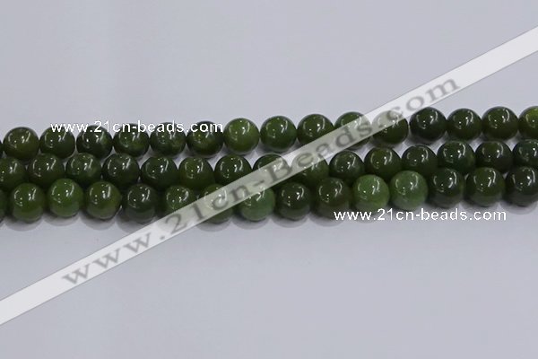 CDJ274 15.5 inches 12mm round Canadian jade beads wholesale