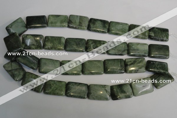 CDJ33 15.5 inches 18*25mm rectangle Canadian jade beads wholesale