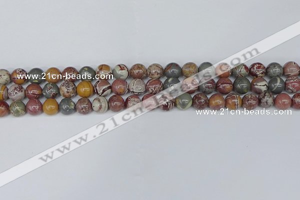 CDJ402 15.5 inches 8mm round sonoran dendritic jasper beads