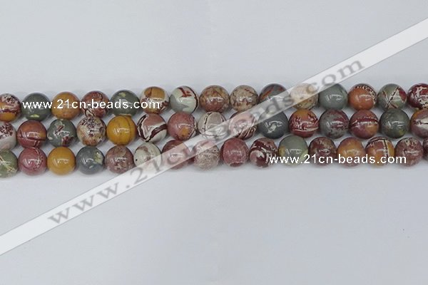 CDJ403 15.5 inches 10mm round sonoran dendritic jasper beads