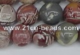 CDJ404 15.5 inches 12mm round sonoran dendritic jasper beads