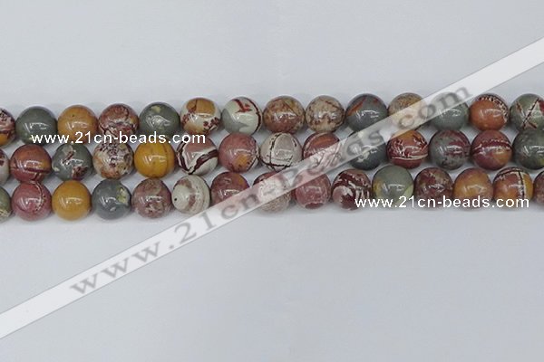 CDJ404 15.5 inches 12mm round sonoran dendritic jasper beads