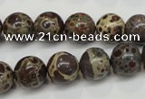 CDM05 15.5 inches 12mm round African dalmatian jasper beads