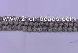 CDM80 15.5 inches 4mm round matte dalmatian jasper beads