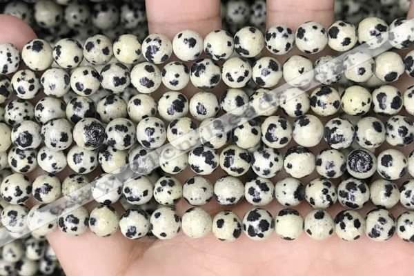 CDM92 15.5 inches 8mm round dalmatian jasper beads wholesale
