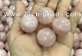 CDN05 25mm round rose quartz decorations wholesale