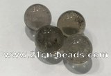 CDN1002 20mm round smoky quartz decorations wholesale