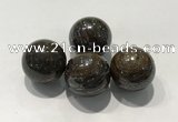 CDN1019 25mm round bronzite decorations wholesale