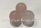 CDN1030 30mm round rose quartz decorations wholesale