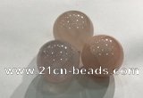 CDN1032 30mm round rose quartz decorations wholesale