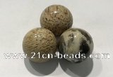 CDN1076 30mm round feldspar decorations wholesale