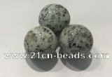 CDN1101 30mm round kiwi jasper decorations wholesale