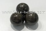 CDN1102 30mm round coffee wood jasper decorations wholesale