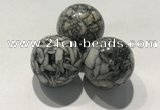 CDN1105 30mm round jasper decorations wholesale