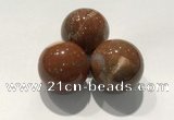 CDN1106 30mm round red jasper decorations wholesale