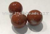 CDN1107 30mm round red jasper decorations wholesale