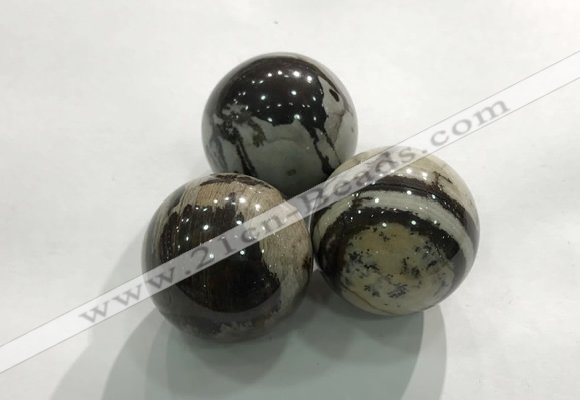 CDN1140 30mm round jasper decorations wholesale