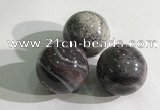CDN1146 30mm round jasper decorations wholesale