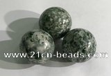 CDN1159 30mm round Qinghai jade decorations wholesale