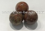 CDN1163 30mm round jasper decorations wholesale