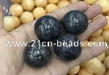 CDN12 30mm round pyrite gemstone decorations wholesale