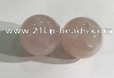 CDN1203 40mm round rose quartz decorations wholesale