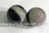 CDN1206 40mm round druzy agate decorations wholesale