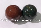 CDN1212 40mm round india agate decorations wholesale