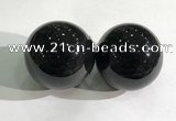 CDN1241 40mm round black obsidian decorations wholesale