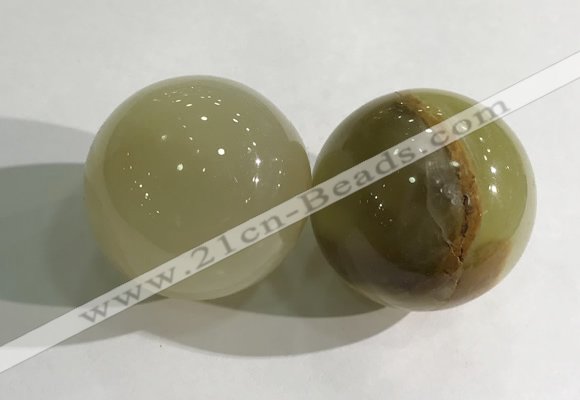 CDN1265 40mm round Afghanistan jade decorations wholesale
