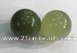 CDN1267 40mm round flower jade decorations wholesale