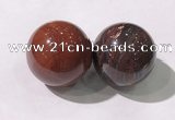 CDN1273 40mm round red jasper decorations wholesale