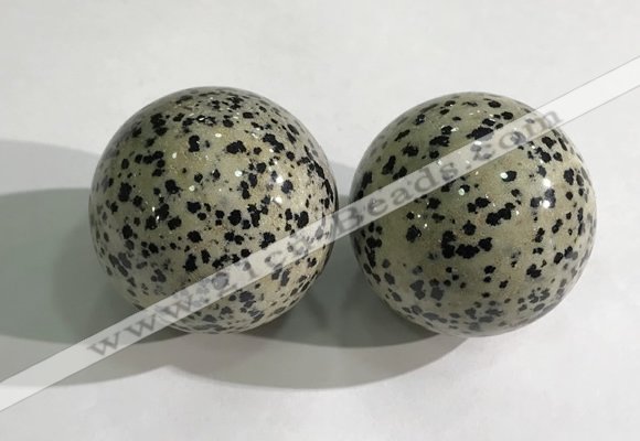 CDN1280 40mm round dalmatian jasper decorations wholesale